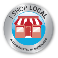 Shoeboxed Shop Local Badge
