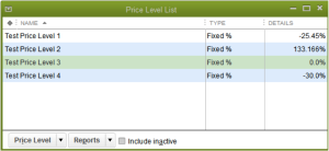Create Different Price Levels to Ease Inventory Management