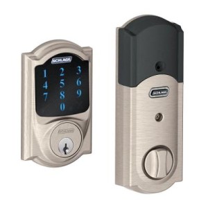 The Schlage Touchscreen Deadbolt can be integrated with Nexia Intelligence, a home automation system that can control a variety of devices.
