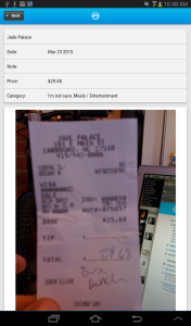 android receipt