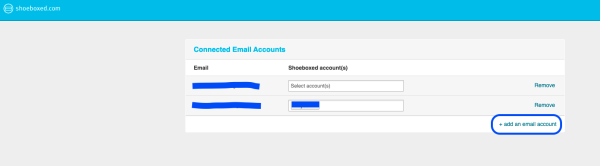 Every e-receipt in your Gmail account will automatically be added, and the data will be extracted to your Shoeboxed account.