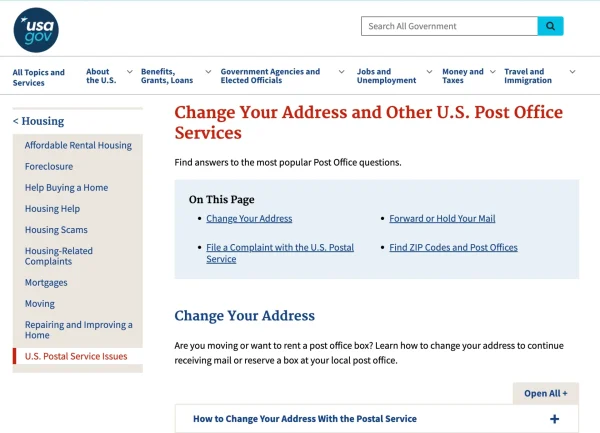 USA.gov site provides an easily navigable site to help you forward your mail. 

usa.gov will navigate you how to forward your mail