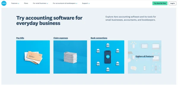 Xero's home page

Try accounting software for everyday business
Explore Xero accounting software and its tools for small businesses, accountants, and bookkeepers.