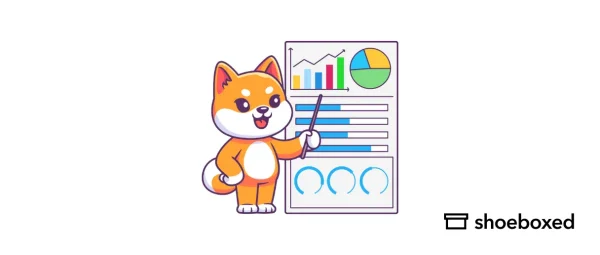 mascot with chart and graphs-min