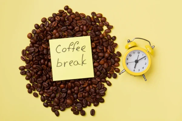 Remember to take a break, even if it's just for coffee
