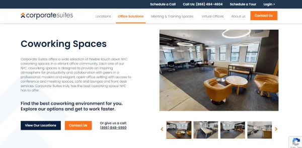 Corporate Suites is a coworking space in New York.