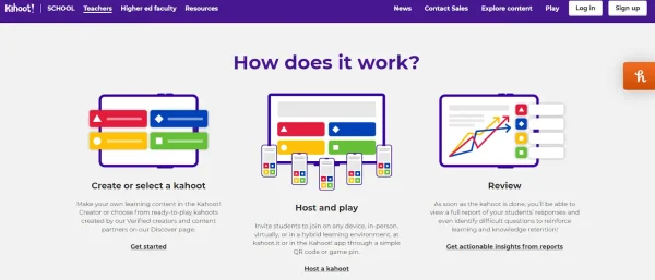 How to use Kahoot!

1. Create or select a kahoot
2. Host and play
3. Review