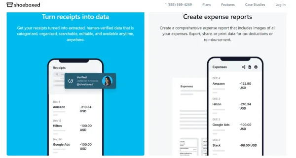 Shoeboxed’s mobile app lets you turn your receipts into data no matter where you are.