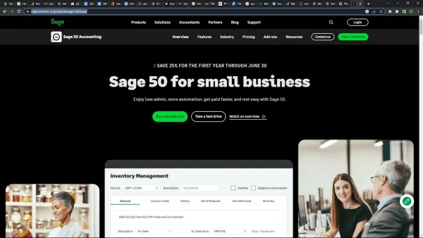 Sage 50 accounting software